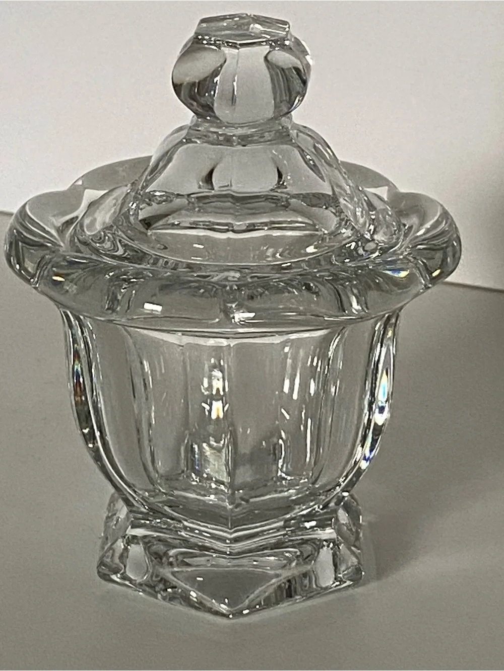Baccarat Crystal Condiment Jar w/Lid Hardcourt Missouri EUC France 4.25” Jelly